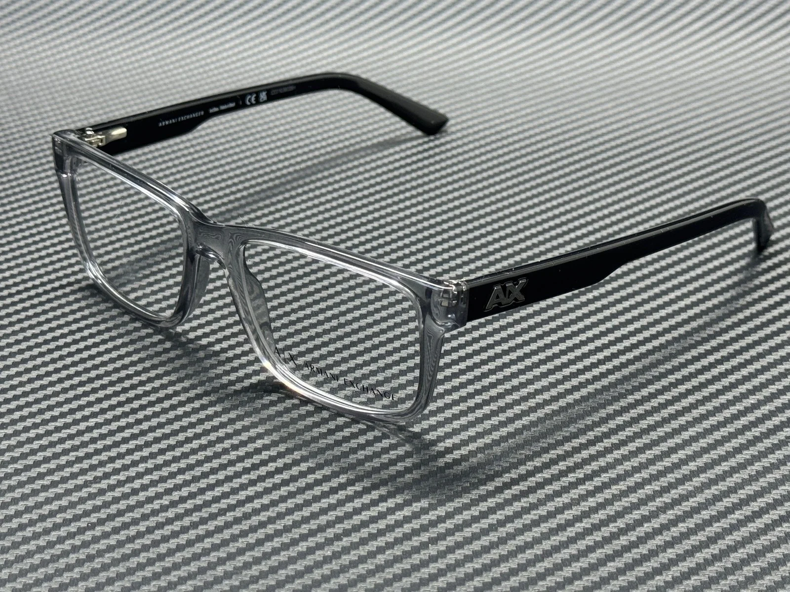 ARMANI EXCHANGE AX3016 8239 Transparent Grey Square 53 mm Men