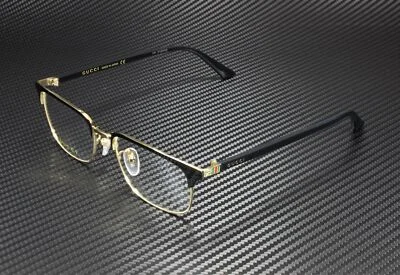 GUCCI GG0131O 001 Rectangular Square Black Demo Lens 53 mm Men