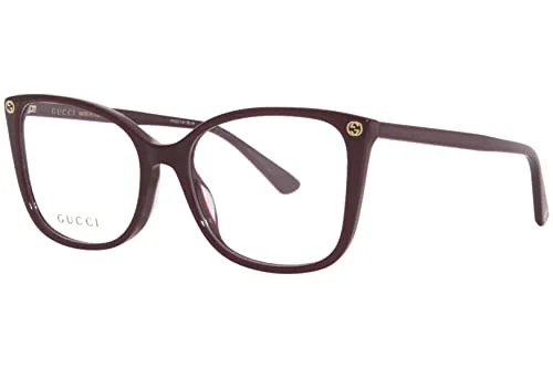 GUCCI GG0560O 003 Square Burgundy Crystal Demo Lens 53 mm Men