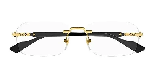 GUCCI GG1176O 001 Rectangular Squared Acetate Black 53 mm Men 2