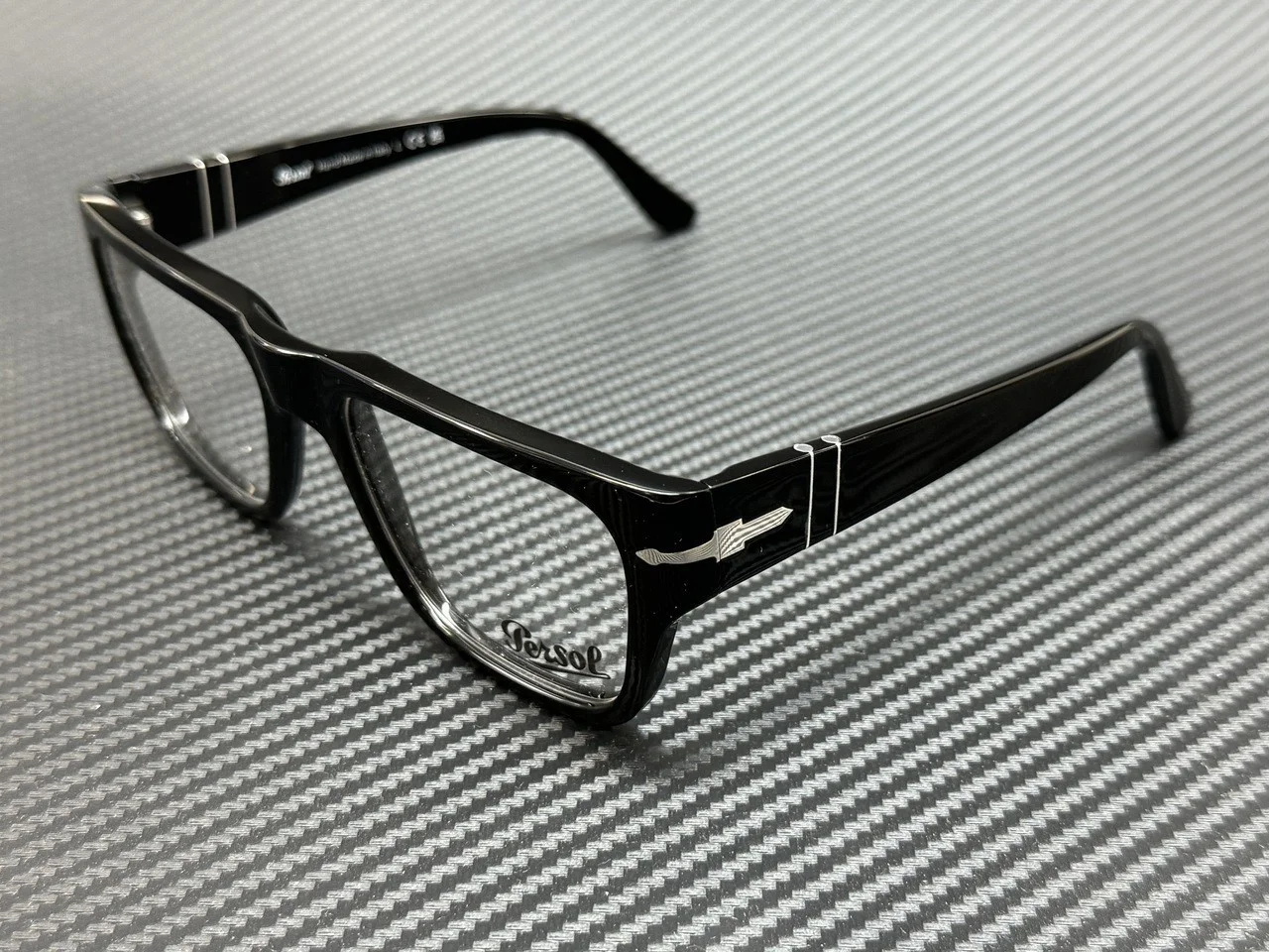 PERSOL PO3348V 95 Black Unisex 53 mm Eyeglasses