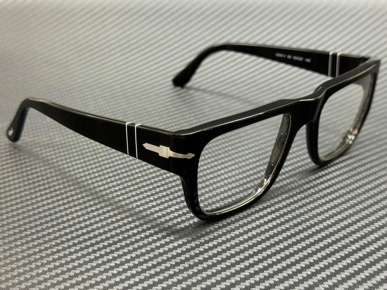 PERSOL PO3348V 95 Black Unisex 53 mm Eyeglasses 4