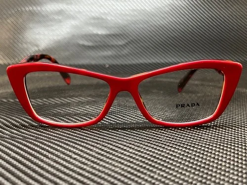 PRADA PR 15XV 07C1O1 Red/Havana Cat Eye 53 mm Women 2