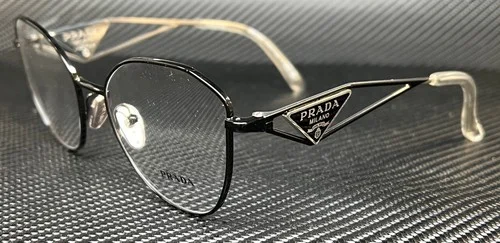 PRADA PR 52ZV 1AB1O1 Black Silver Women