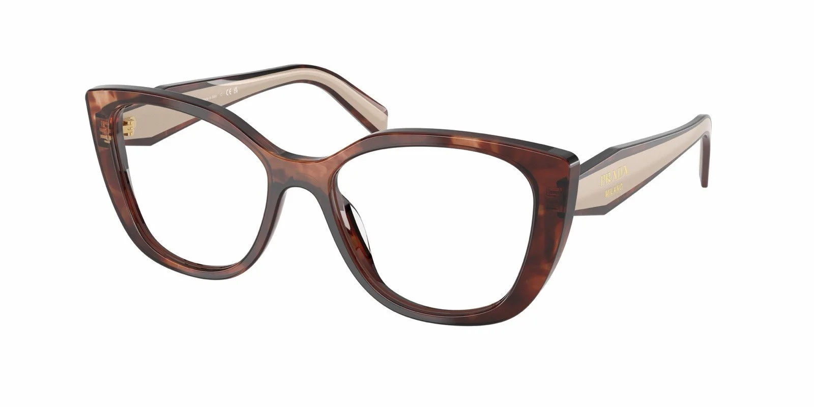 PRADA PR B04V 3891O1 Black Medium Tortoise Demo Lens 53 mm Women 4